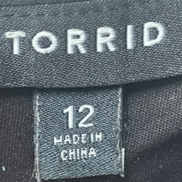 Torrid Classic Crew Neck Black Sleeveless Shift Swing Dress 12 - Picture 5 of 7